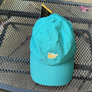Patagonia Teal Cap with Yellow Logo